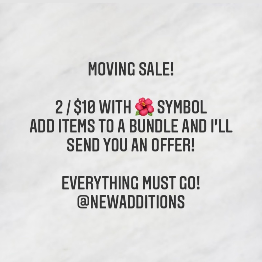 Moving Sale / Closet Clear-out!